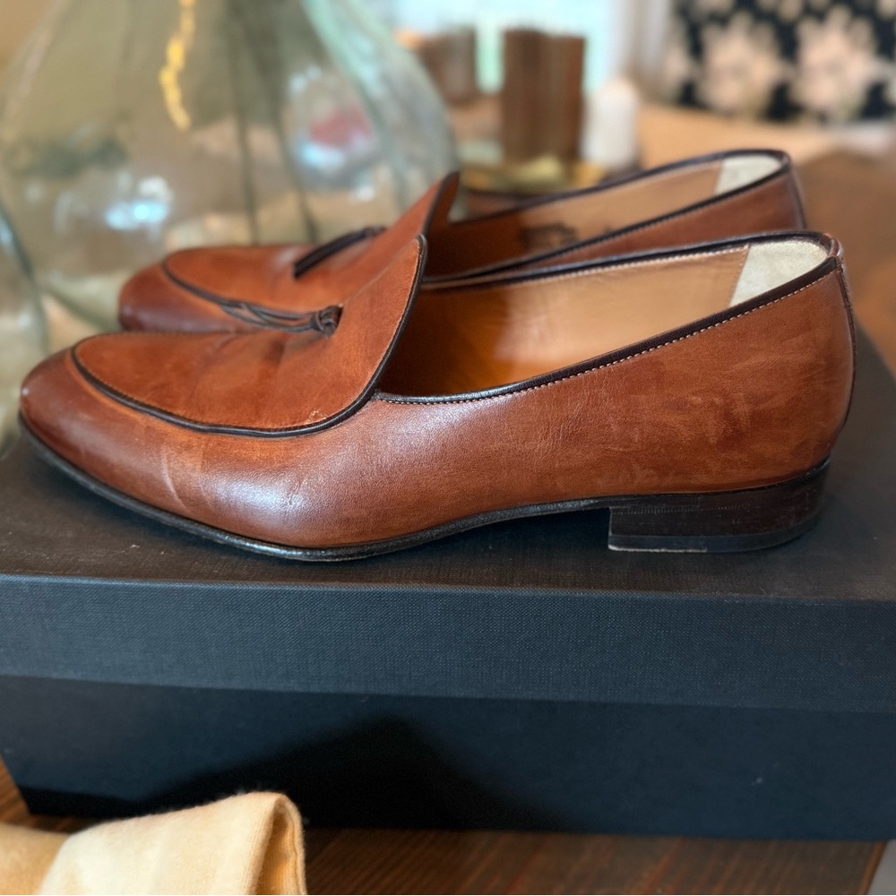 Ace Marks Men's Brown Leather Loafers